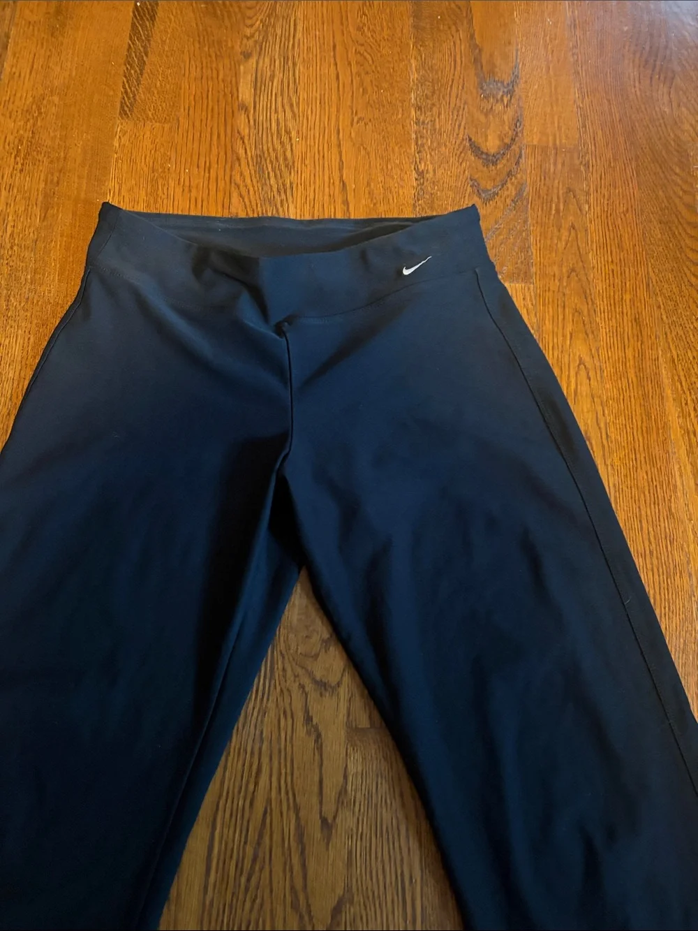 Nike Black womens Wide-Leg dry fit pants